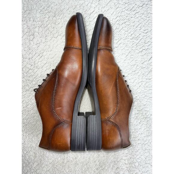 Nordstrom Cap Toe lace-up Oxford Cognac leather ortholite insole - Sz 8.5 - H19 main image 12